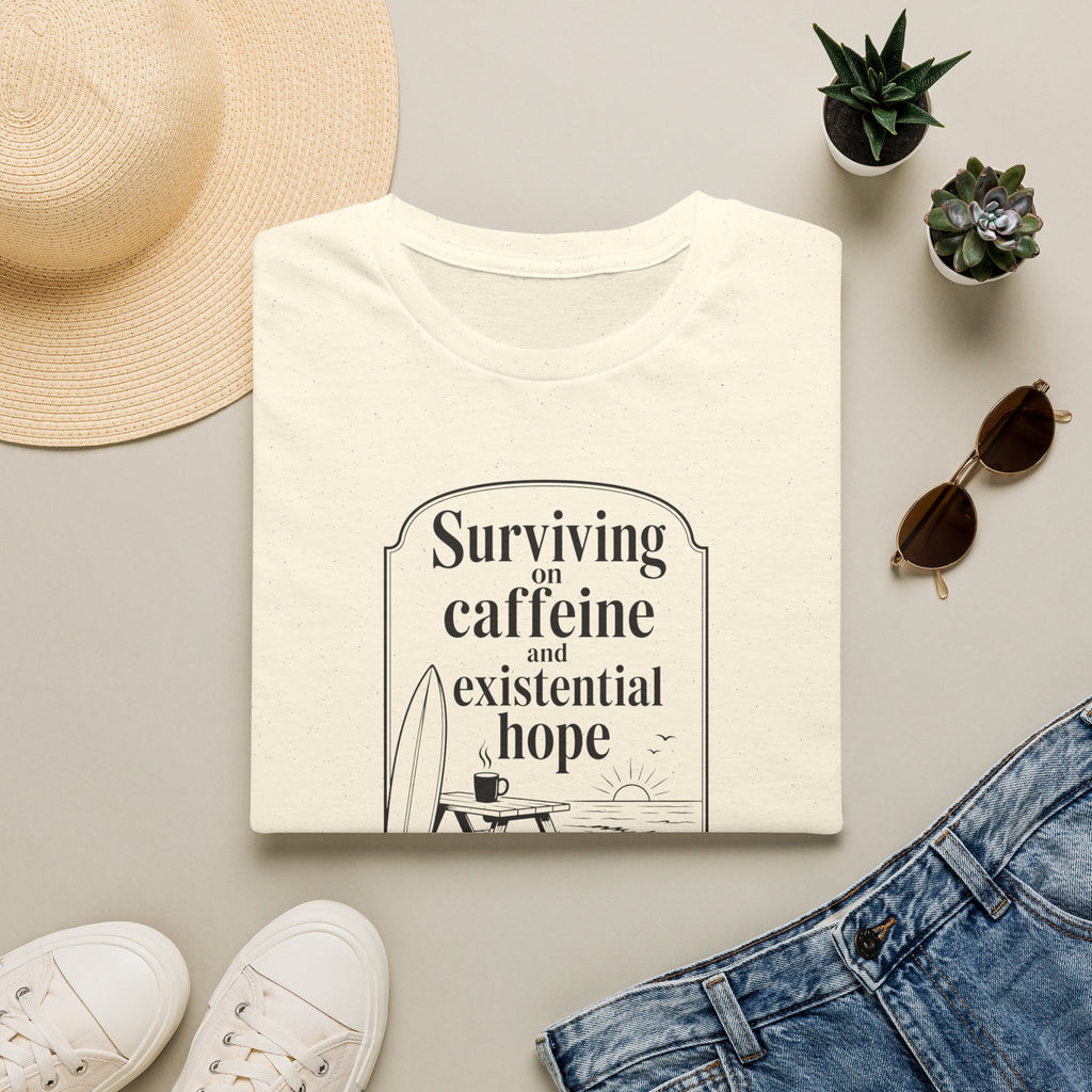 Surviving on Caffeine and Hope Ocean T-Shirt