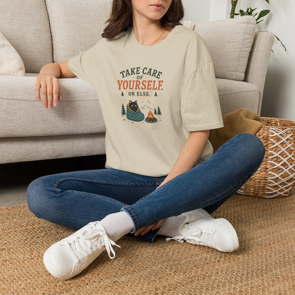 Take care of yourself camping cat T-Shirt