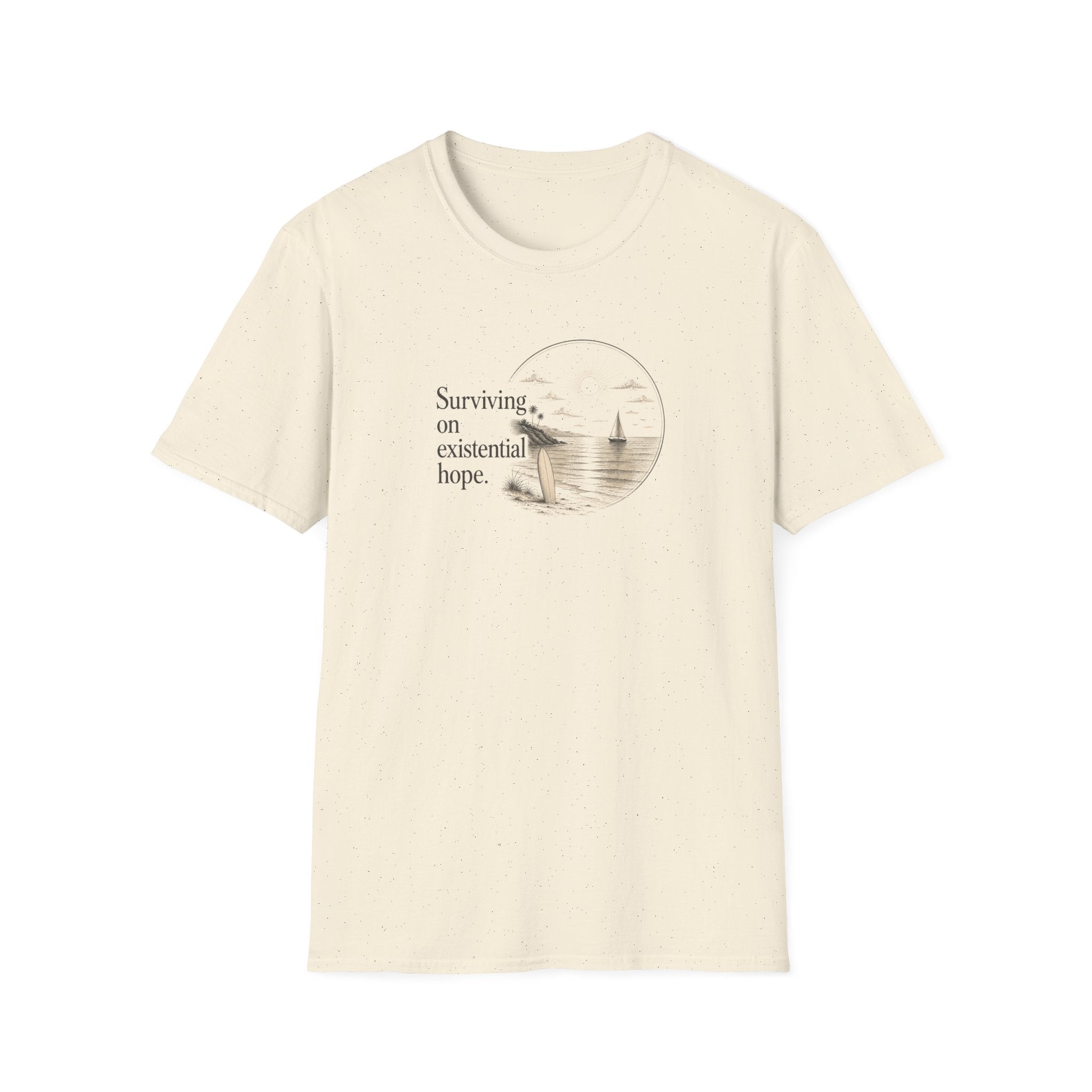 Surviving on Existential Hope Retro Surf T-Shirt
