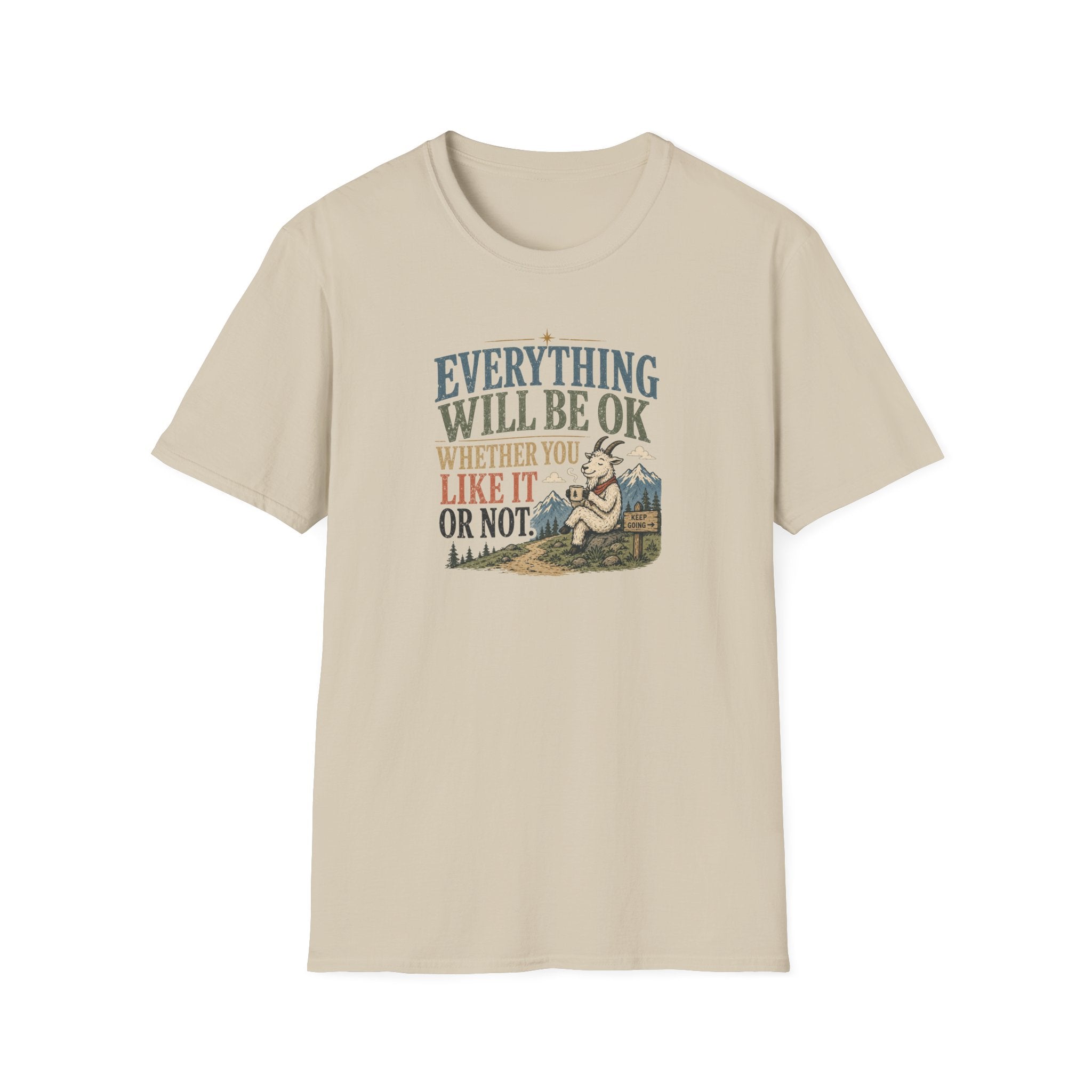 Everything Will be Ok Mountain Goat T-Shirt