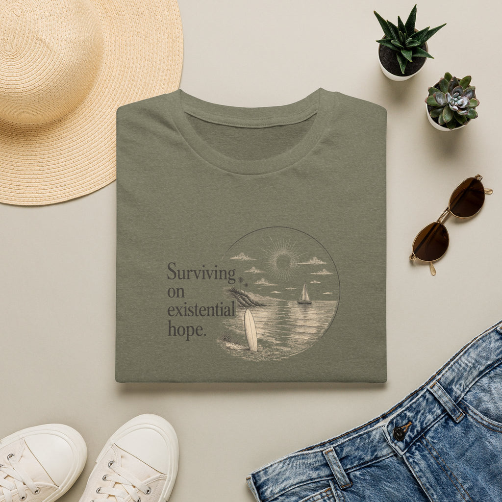 Surviving on Existential Hope Retro Surf T-Shirt