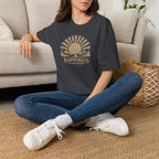 Happiness is Inevitable Retro Outdoors T-Shirt