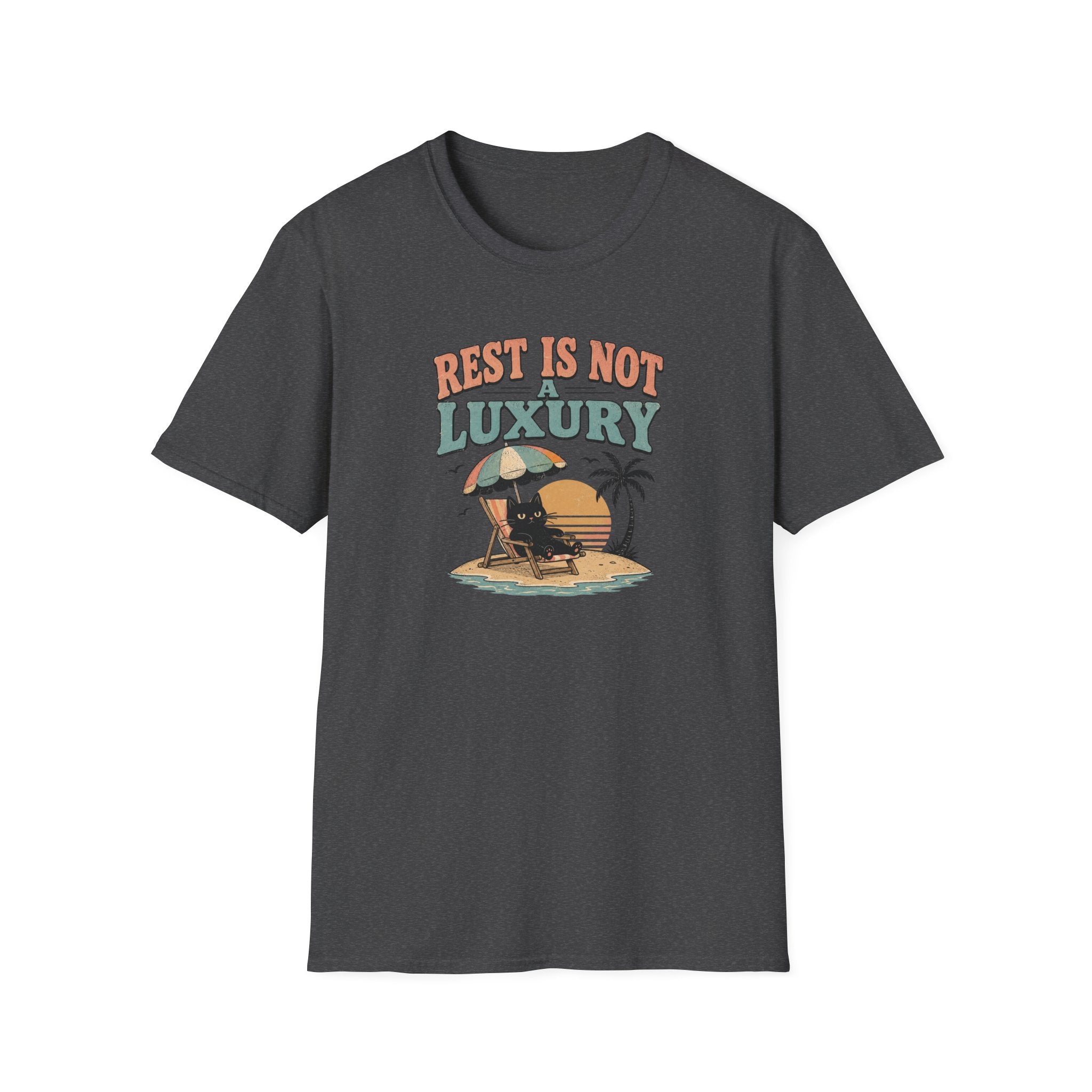 Rest is not a luxury beach cat T-Shirt