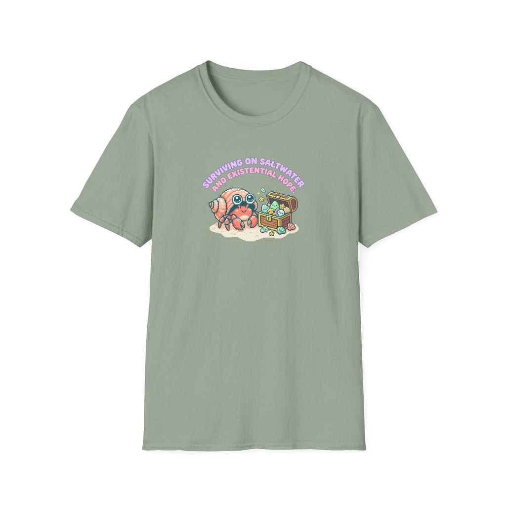 Surviving on Saltwater and Hope Crab T-Shirt