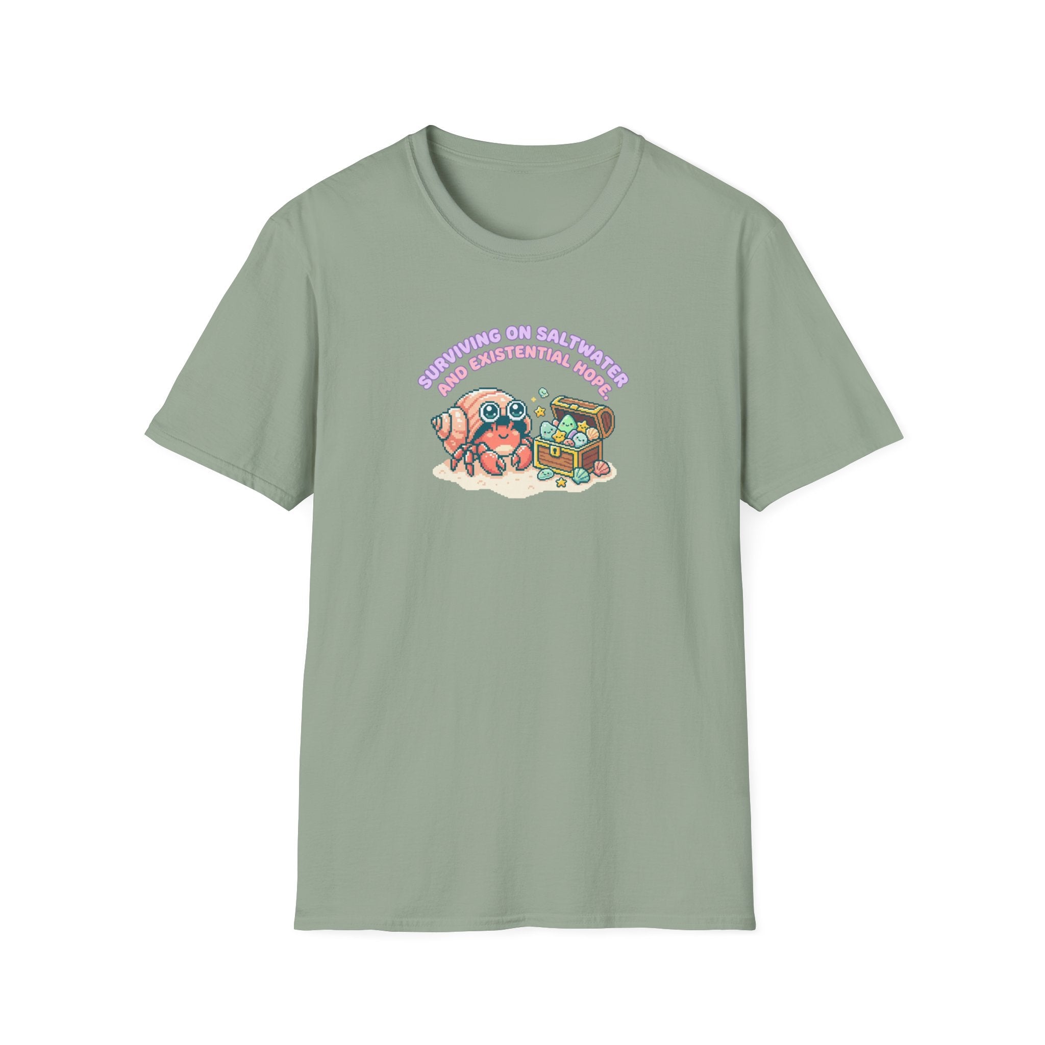 Surviving on Saltwater and Hope Crab T-Shirt
