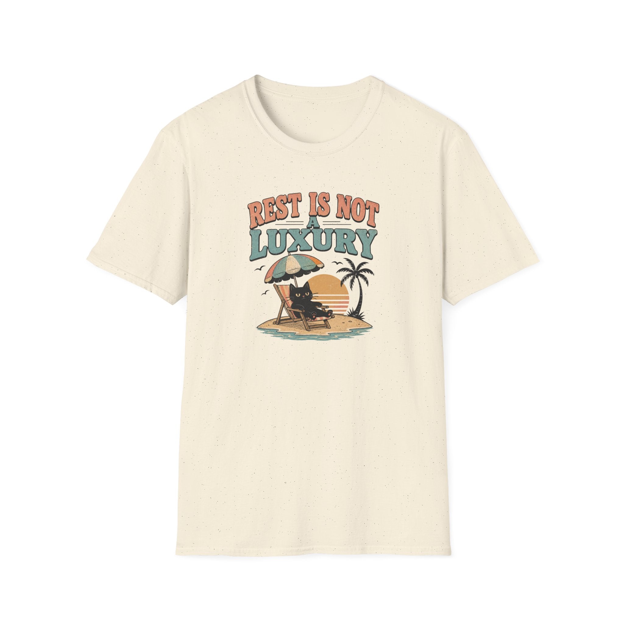 Rest is not a luxury beach cat T-Shirt