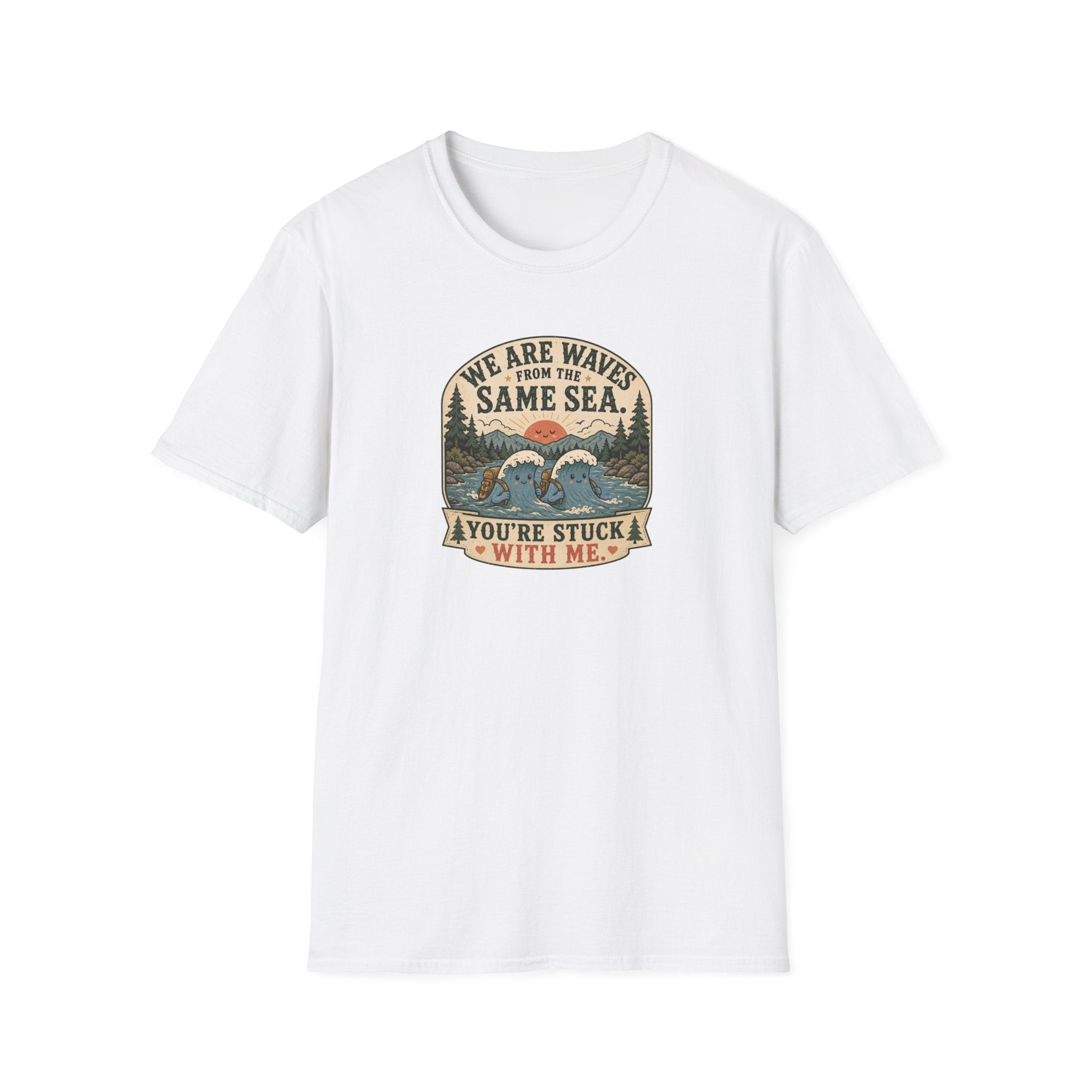 We are waves from the same sea camping T-Shirt