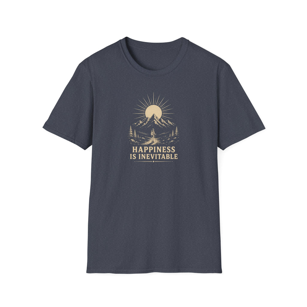 happiness is inevitable retro hiking T-Shirt