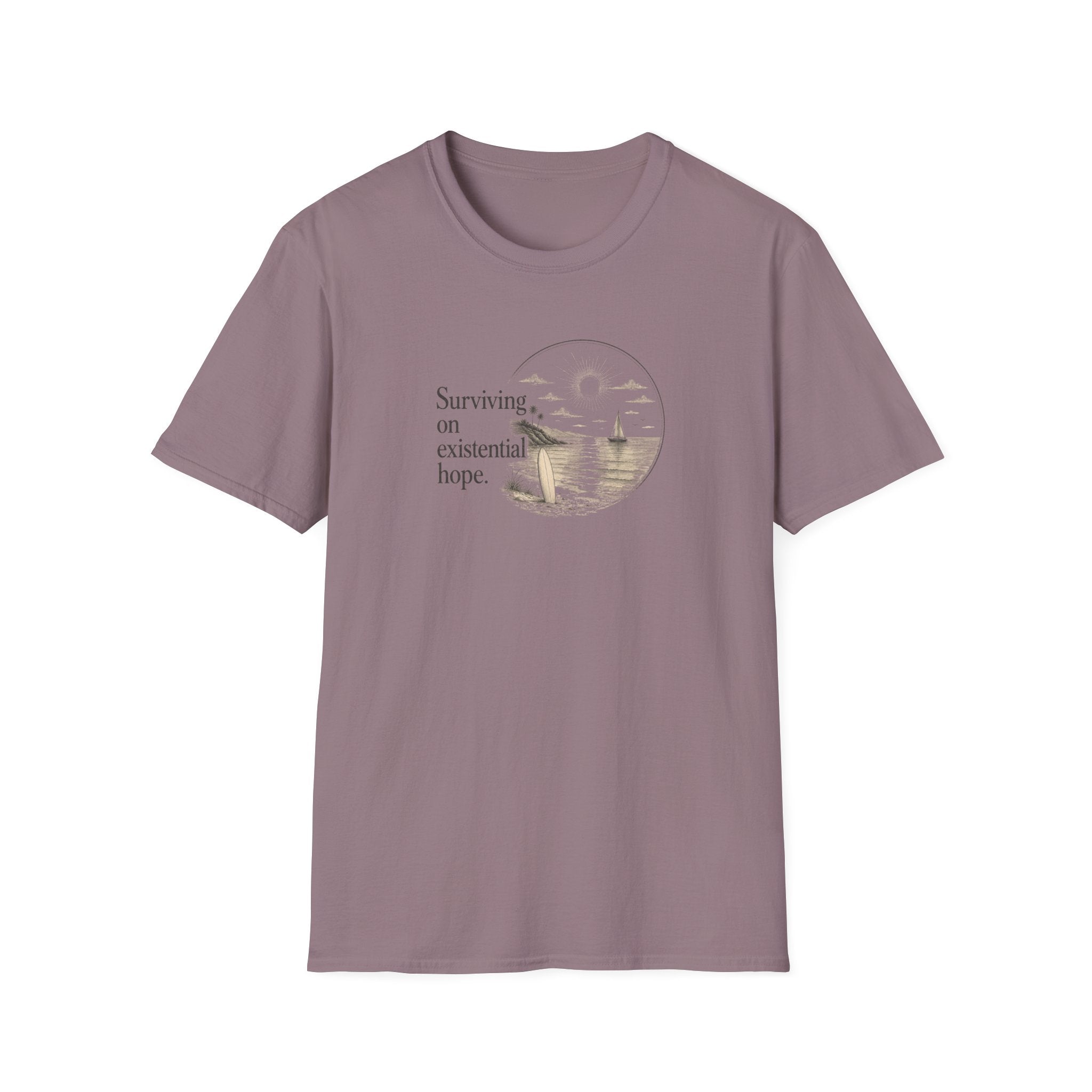 Surviving on Existential Hope Retro Surf T-Shirt