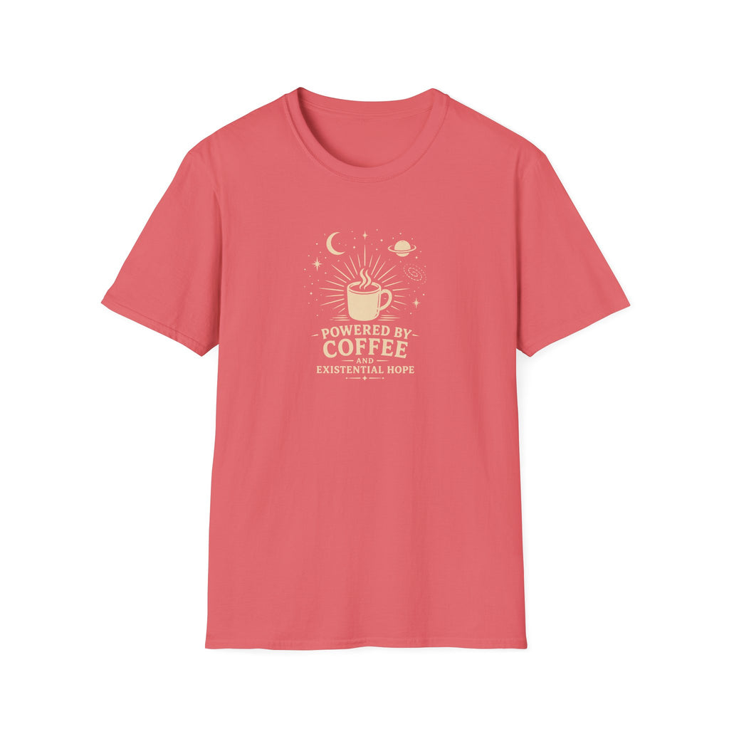 Powered by coffee and hope retro latte T-Shirt