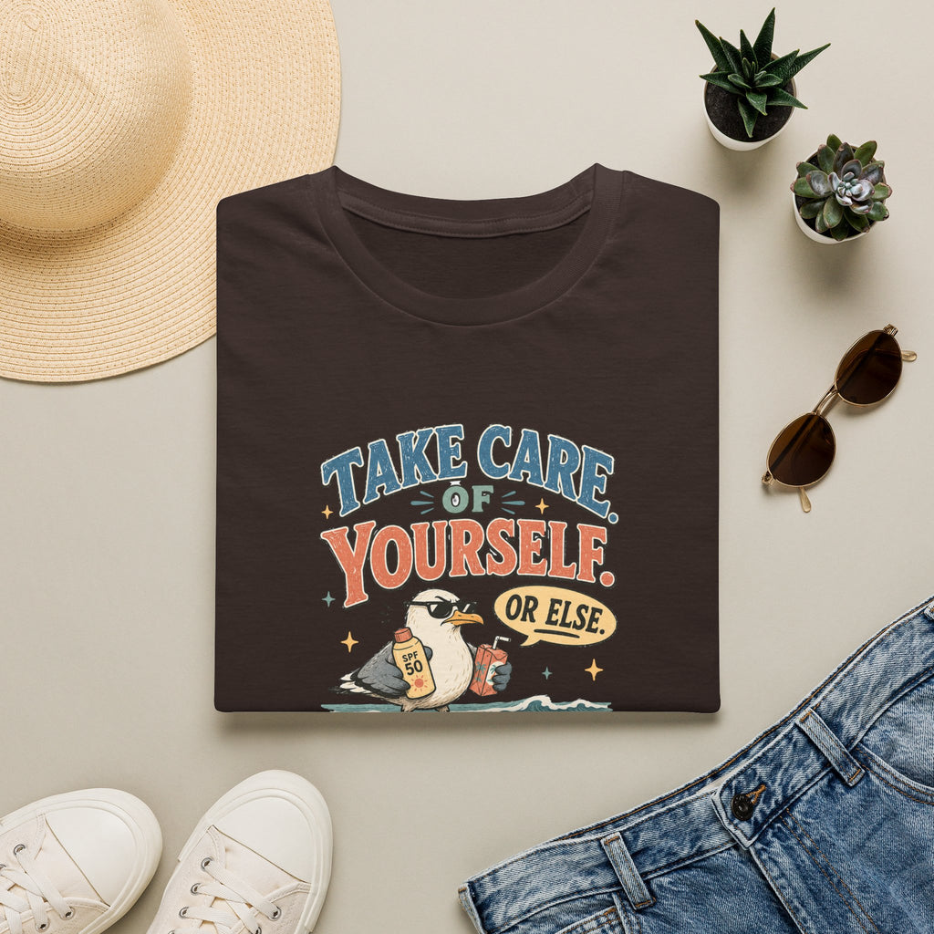 Take Care of Yourself Or Else Beach Gull T-Shirt