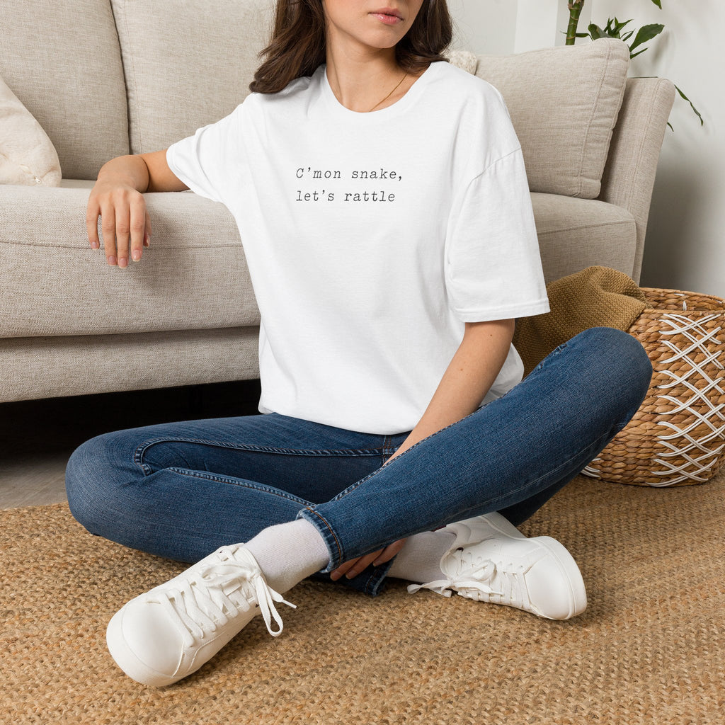 C'mon Snake, Let's Rattle Typewriter T-Shirt
