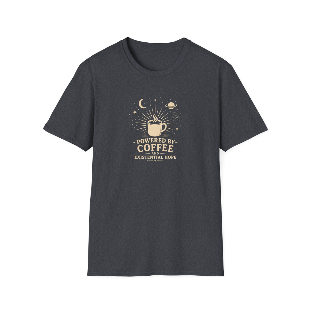 Powered by coffee and hope retro latte T-Shirt