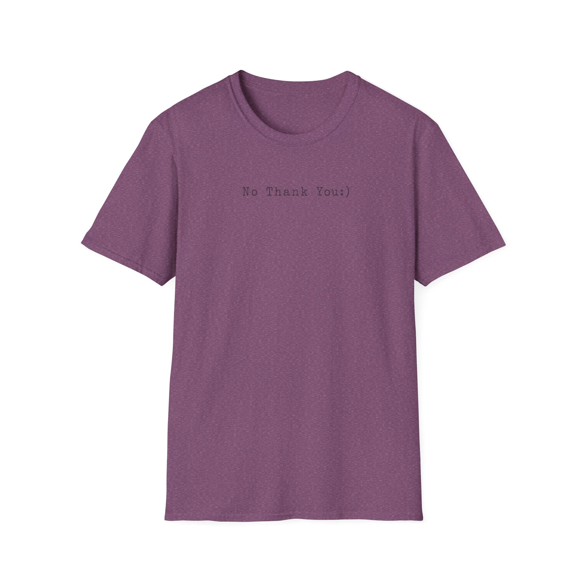No Thank You:) Typewriter T-Shirt