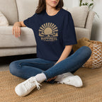 Happiness is Inevitable Retro Outdoors T-Shirt