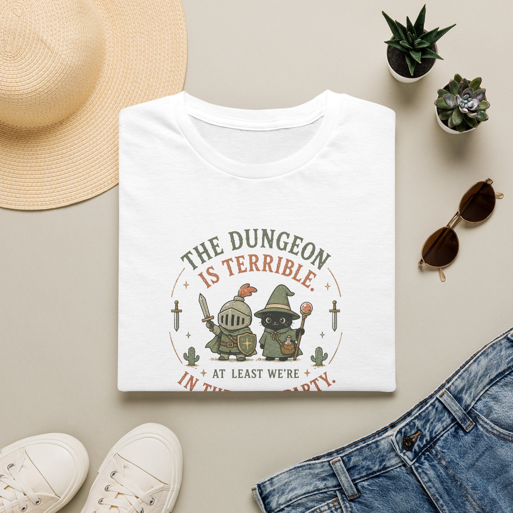 At Least We're in the Same Party RPG T-Shirt