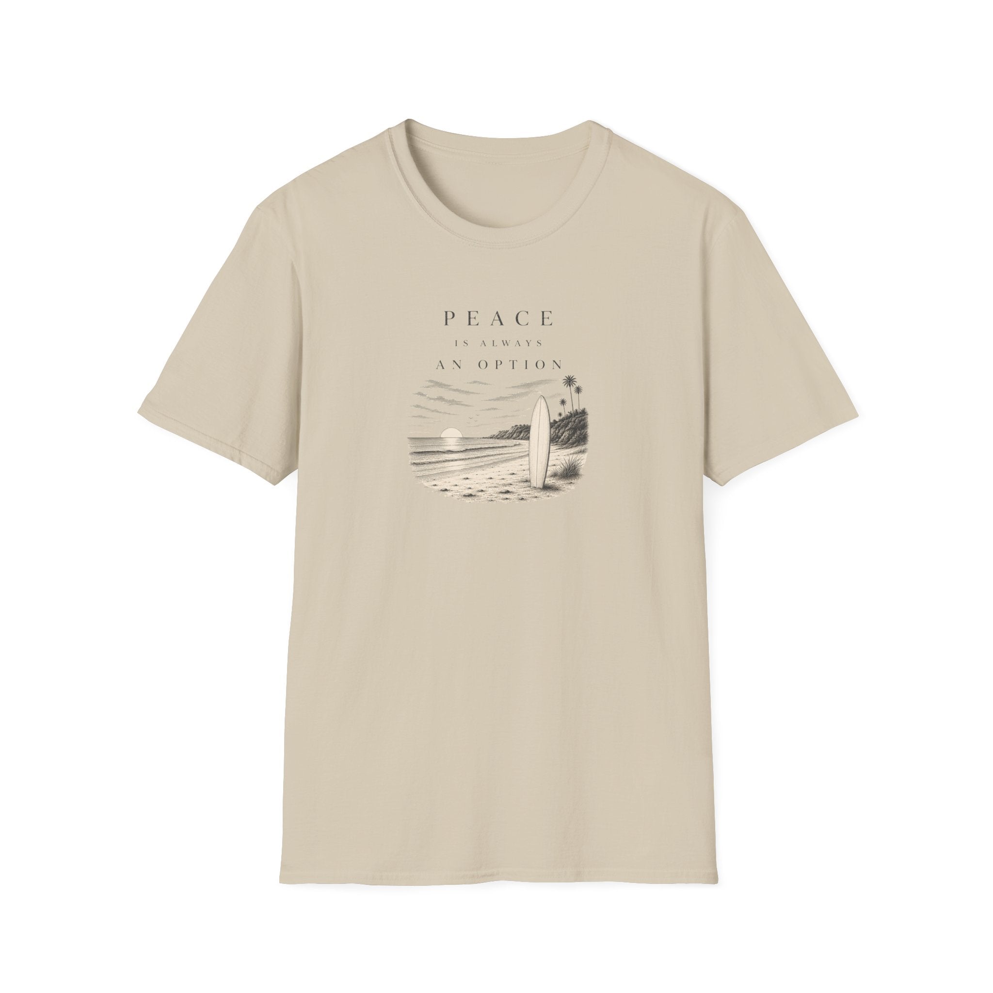 Peace is Always an Option Retro Surf T-Shirt