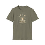 Powered by coffee and hope retro latte T-Shirt