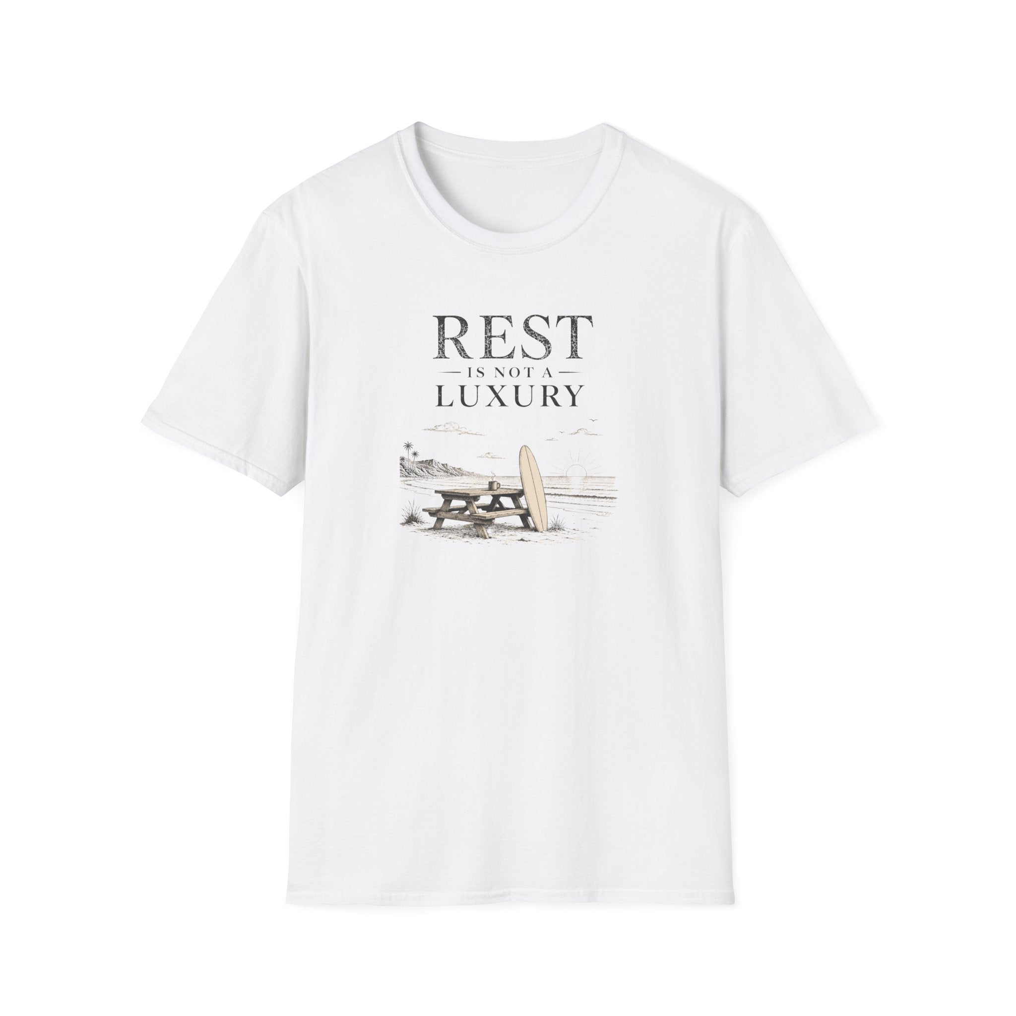 Rest is not a luxury retro surf T-Shirt