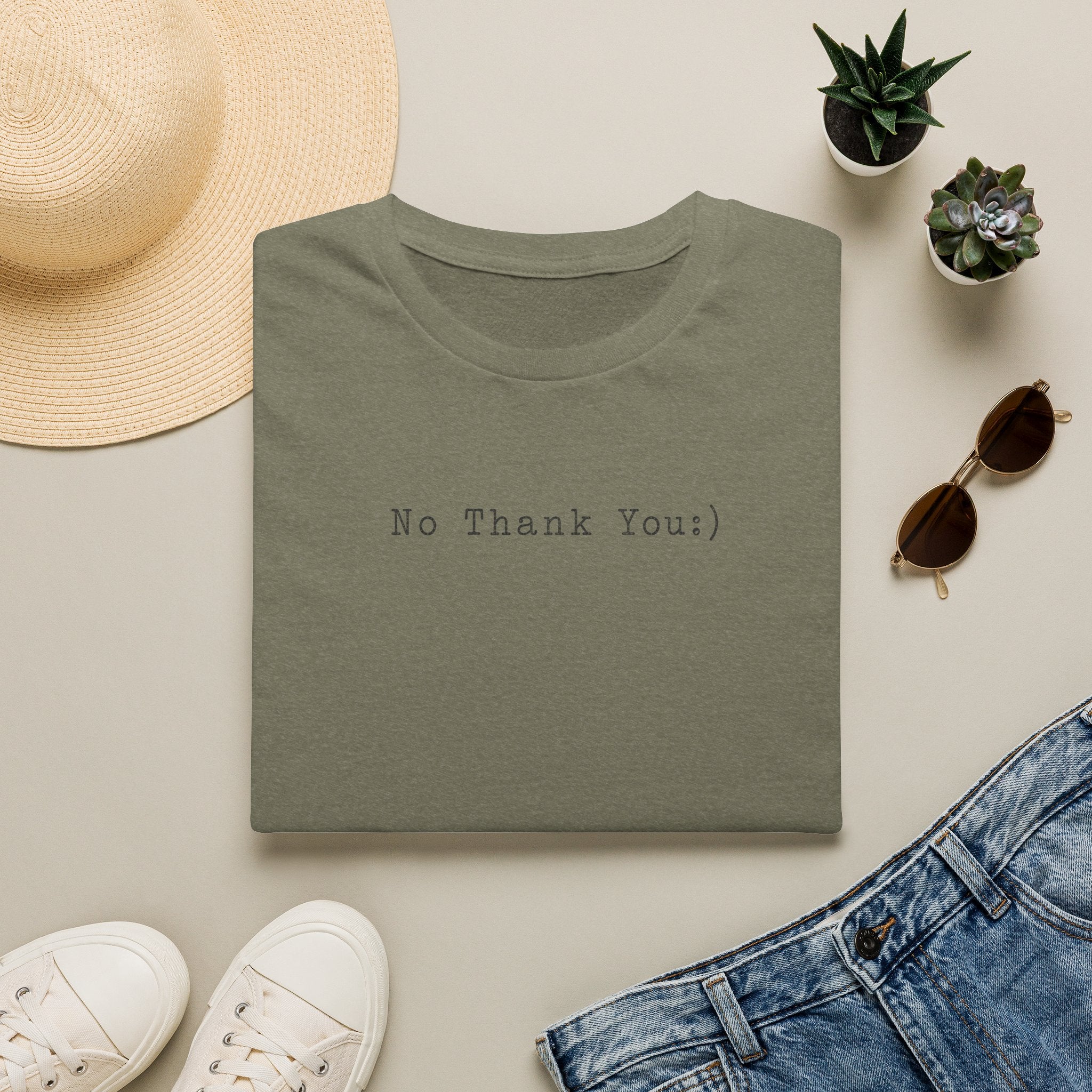 No Thank You:) Typewriter T-Shirt