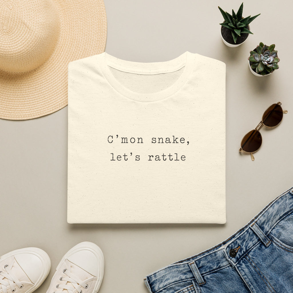 C'mon Snake, Let's Rattle Typewriter T-Shirt