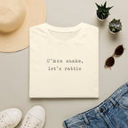 C'mon Snake, Let's Rattle Typewriter T-Shirt