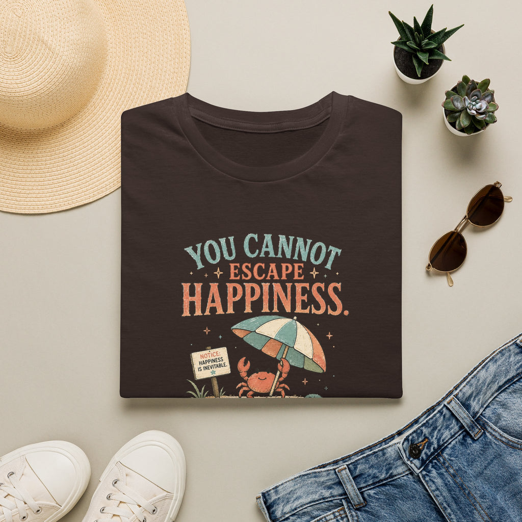 You Cannot Escape Happiness Happy Crab T-Shirt