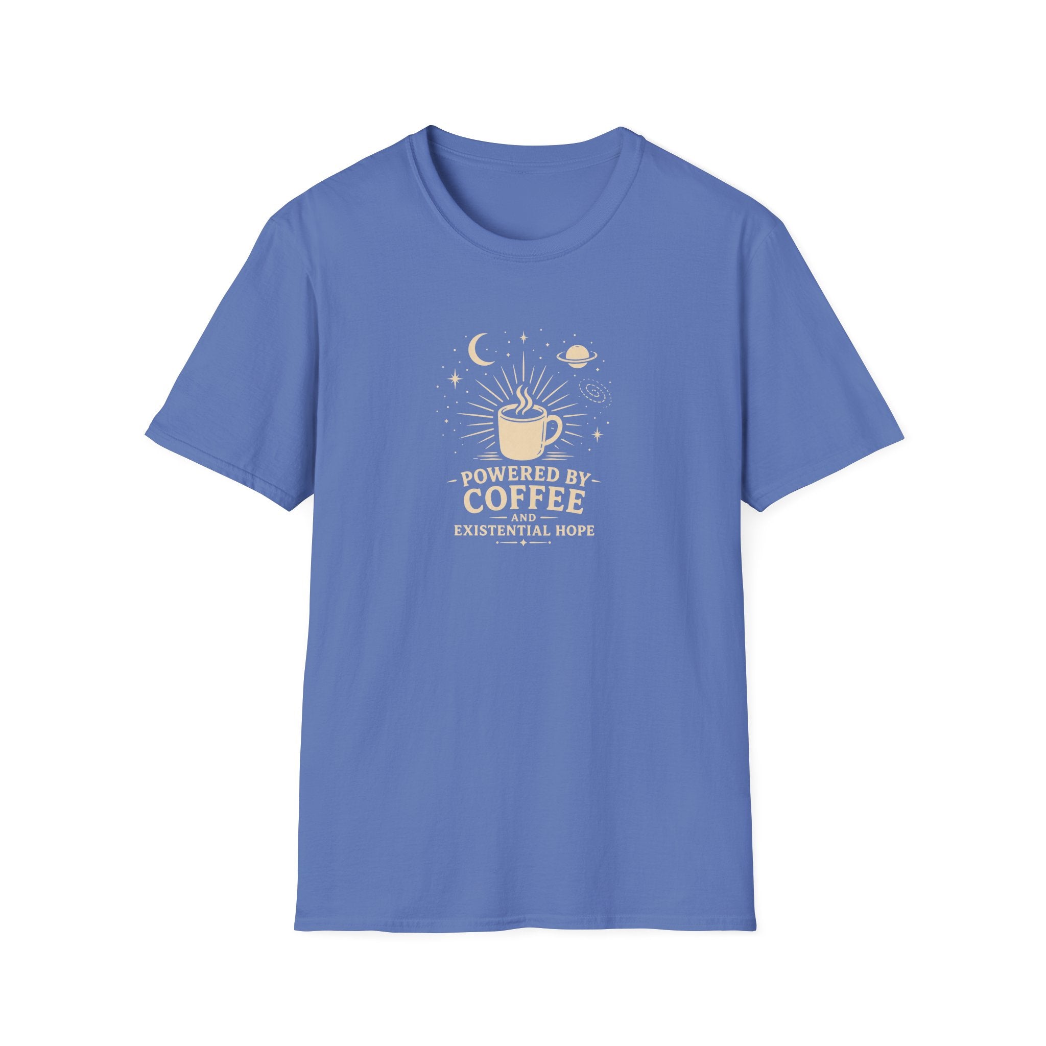 Powered by coffee and hope retro latte T-Shirt