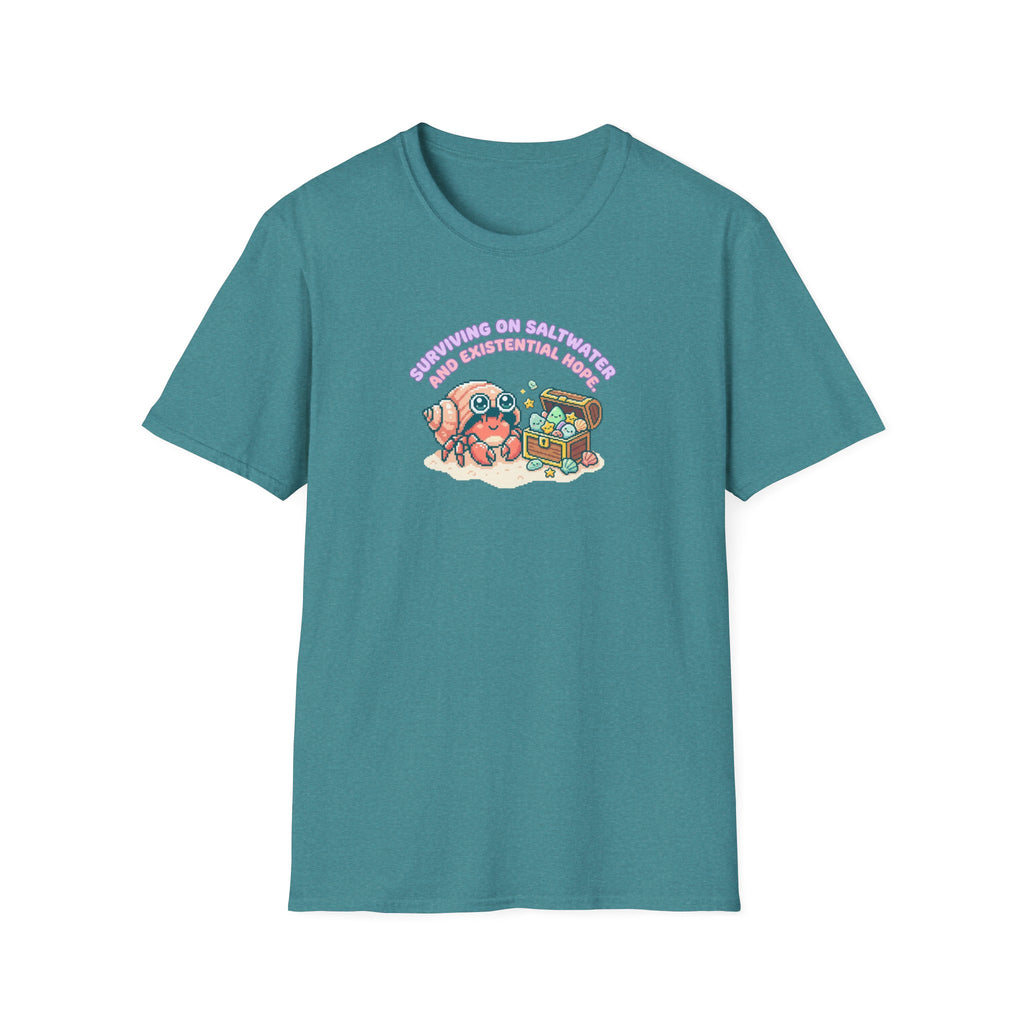 Surviving on Saltwater and Hope Crab T-Shirt