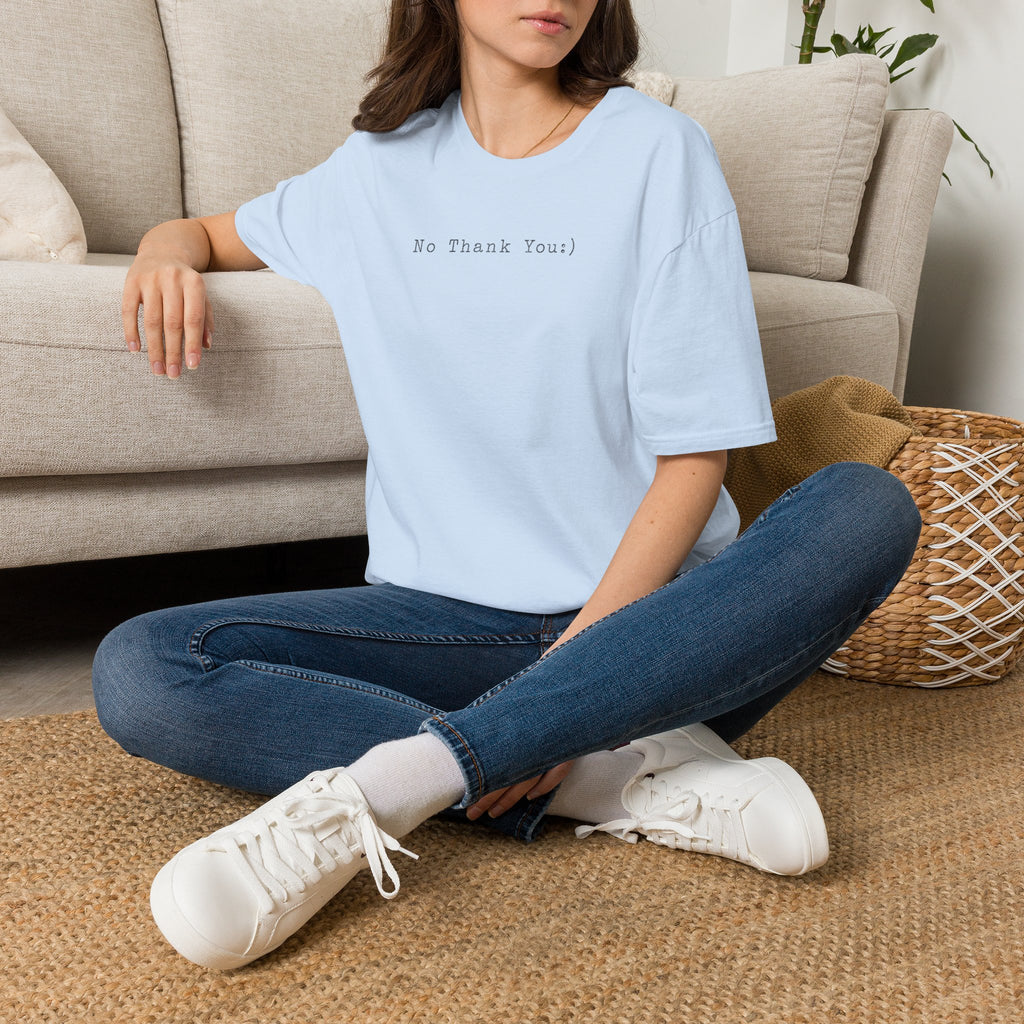 No Thank You:) Typewriter T-Shirt