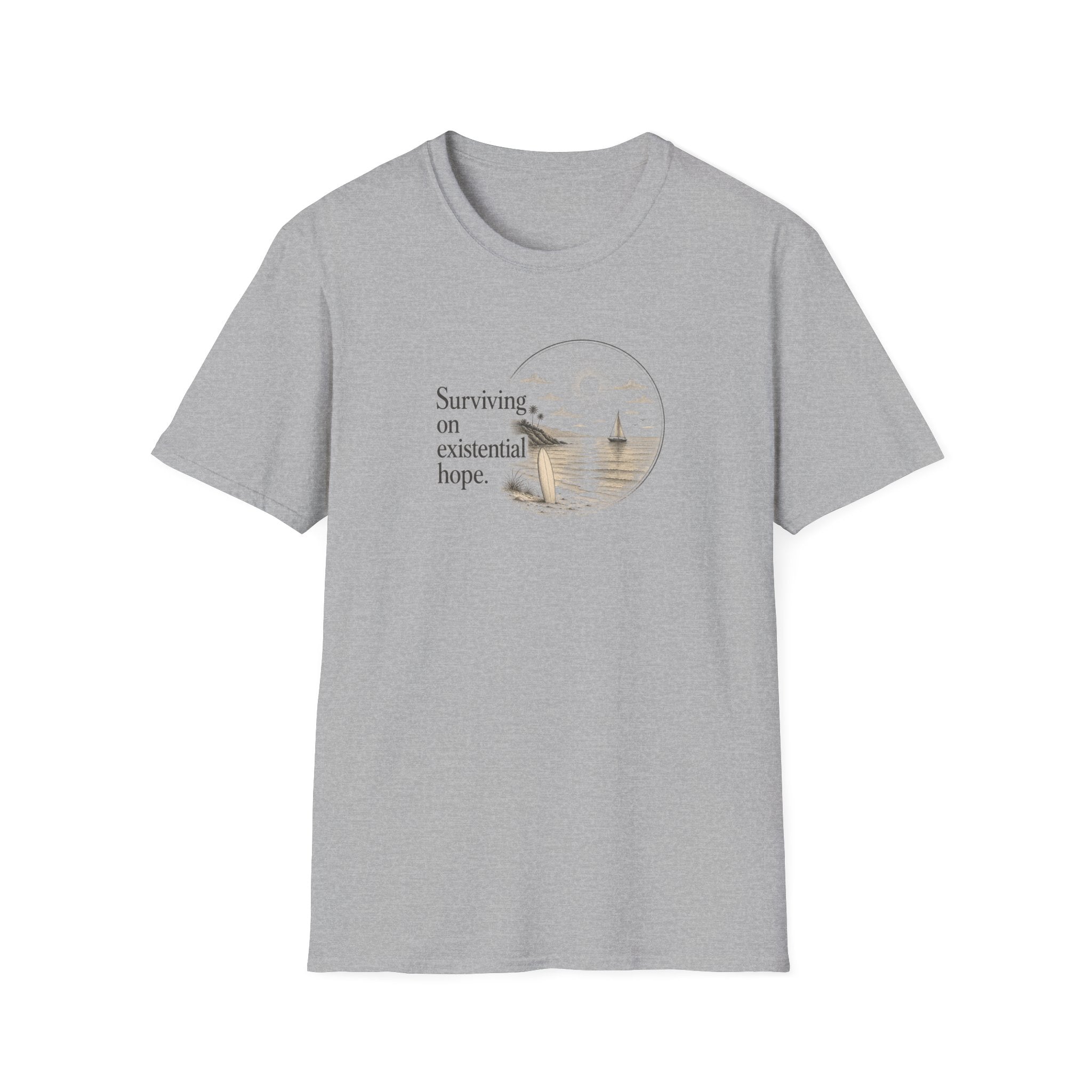 Surviving on Existential Hope Retro Surf T-Shirt