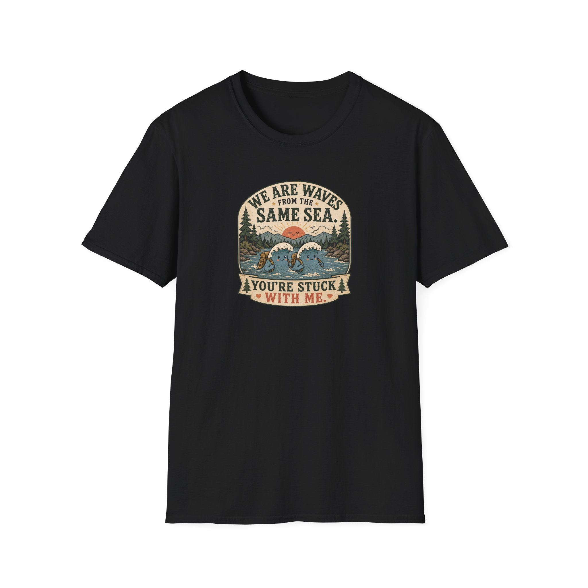 We are waves from the same sea camping T-Shirt