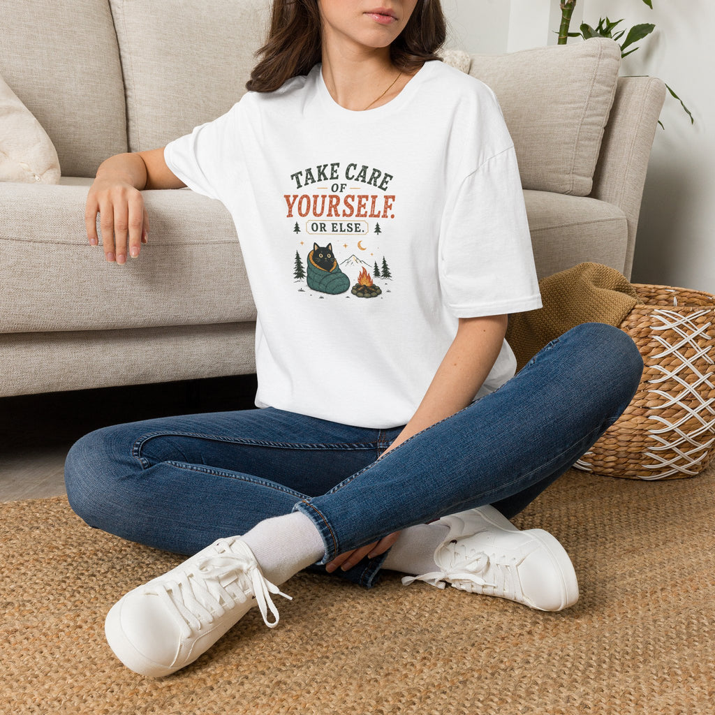Take care of yourself camping cat T-Shirt