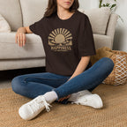 Happiness is Inevitable Retro Outdoors T-Shirt