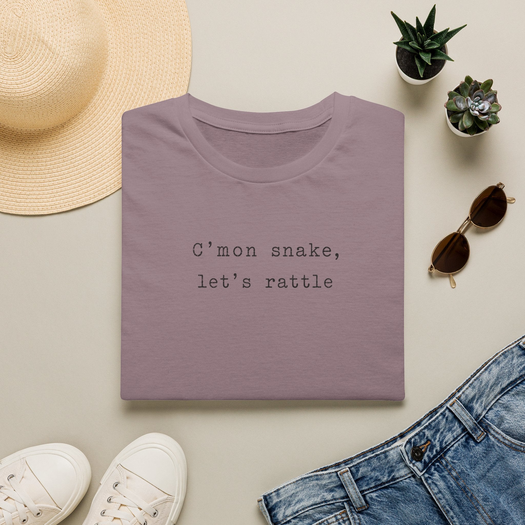 C'mon Snake, Let's Rattle Typewriter T-Shirt
