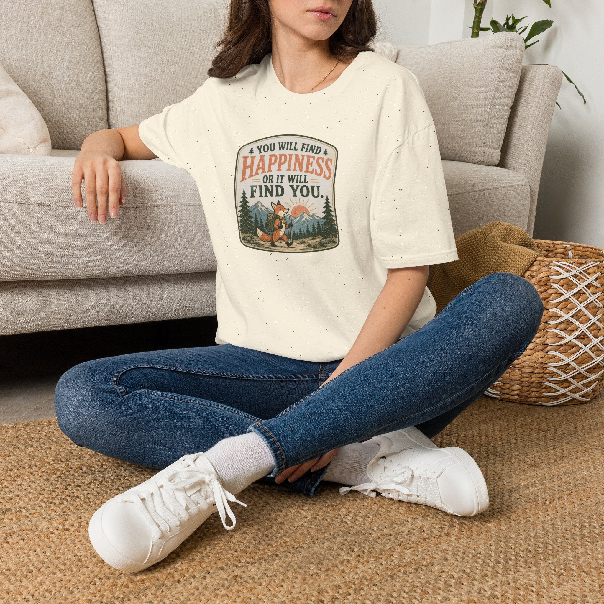 You will find happiness hiking T-Shirt