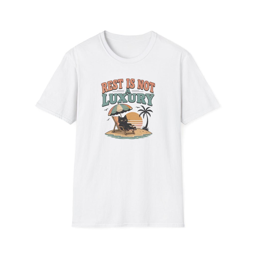 Rest is not a luxury beach cat T-Shirt