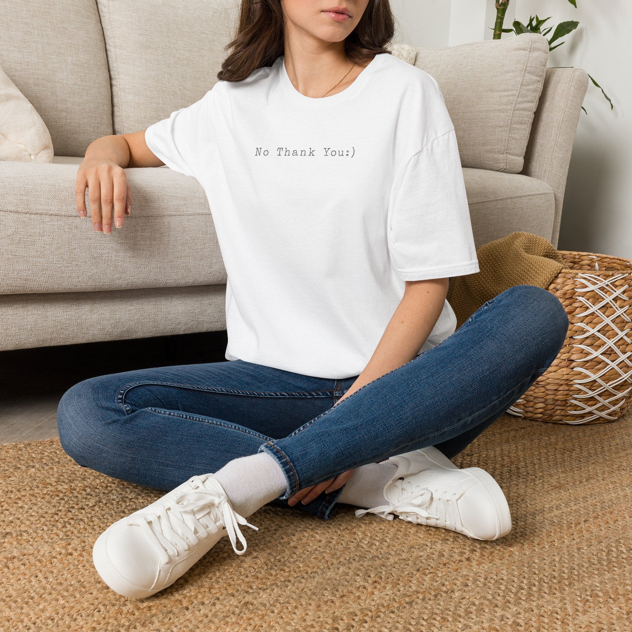 No Thank You:) Typewriter T-Shirt