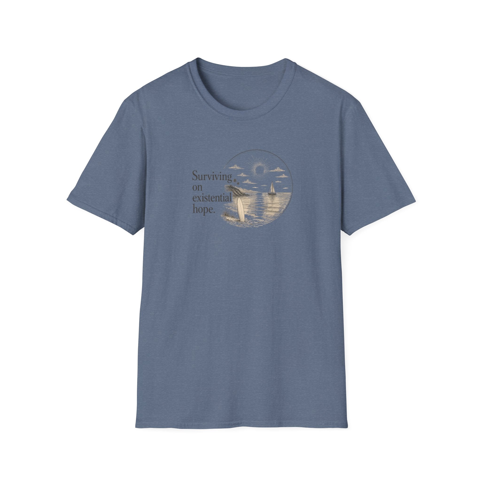 Surviving on Existential Hope Retro Surf T-Shirt