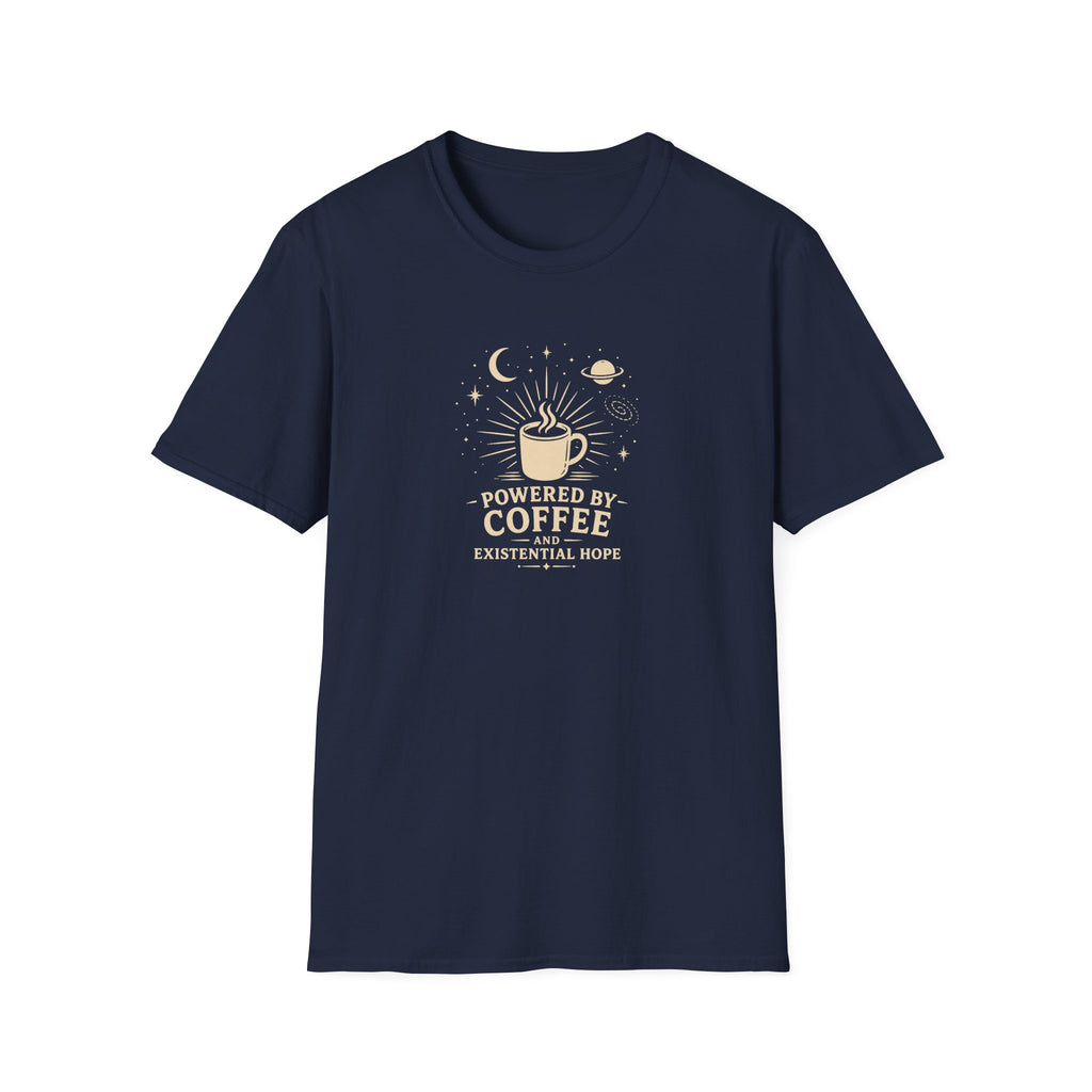 Powered by coffee and hope retro latte T-Shirt