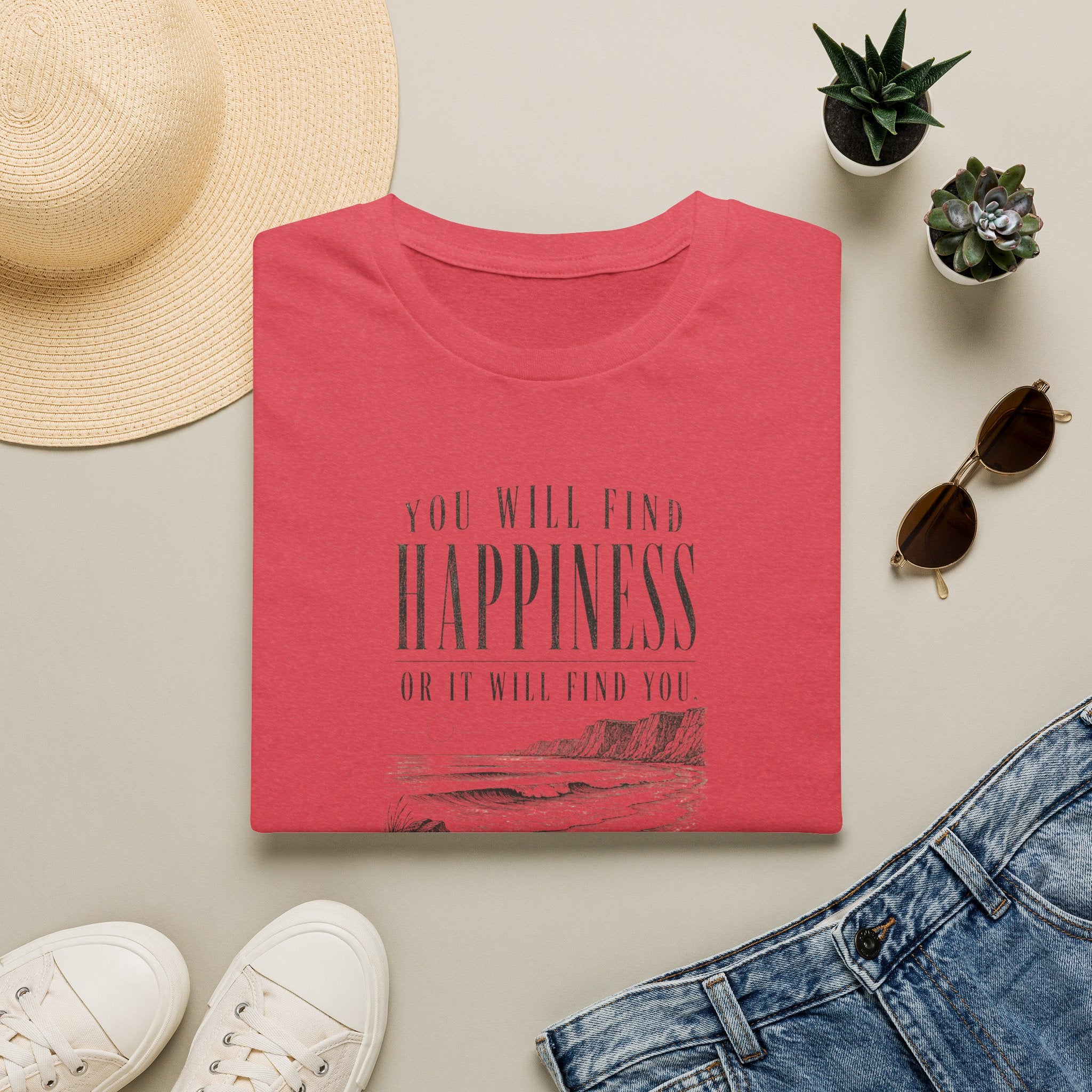 You will find happiness retro surf T-Shirt