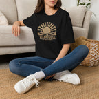 Happiness is Inevitable Retro Outdoors T-Shirt