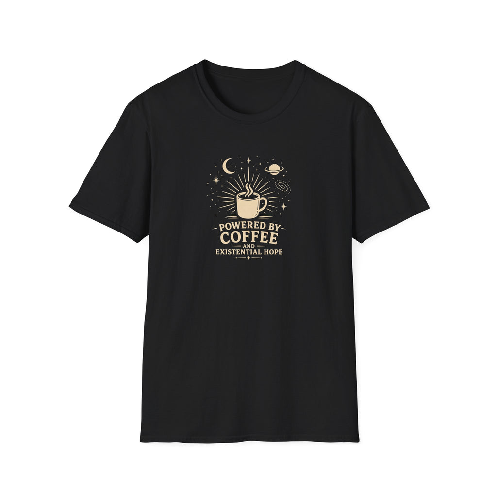 Powered by coffee and hope retro latte T-Shirt
