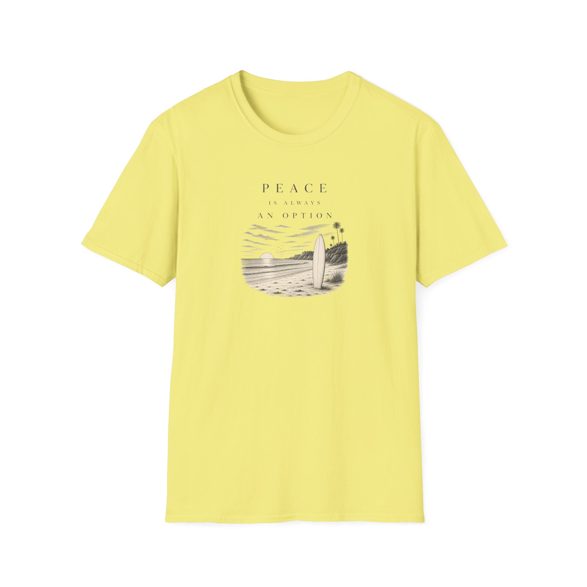 Peace is Always an Option Retro Surf T-Shirt