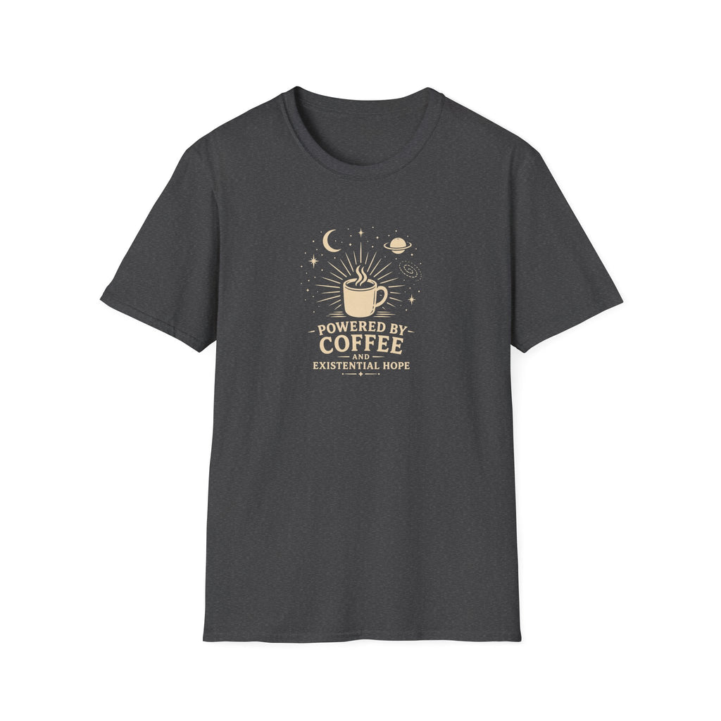 Powered by coffee and hope retro latte T-Shirt