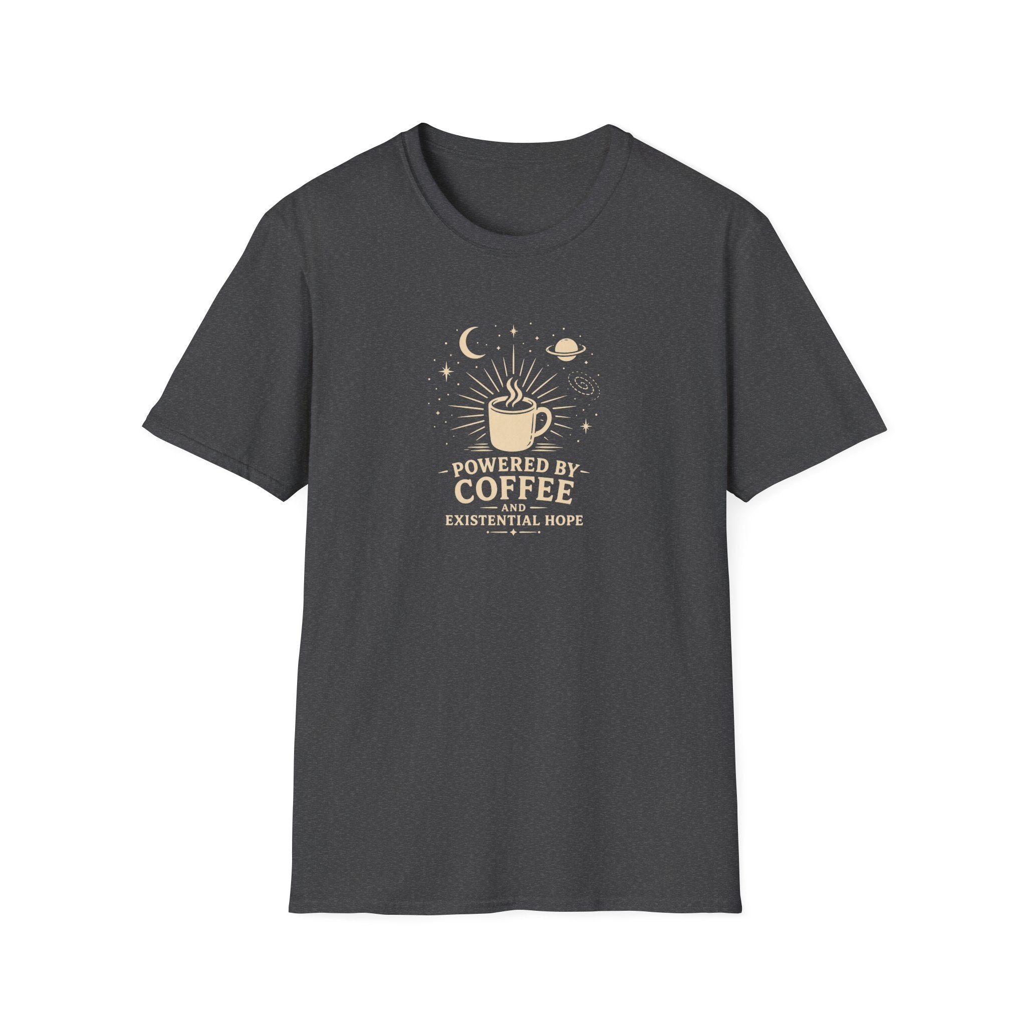 Powered by coffee and hope retro latte T-Shirt