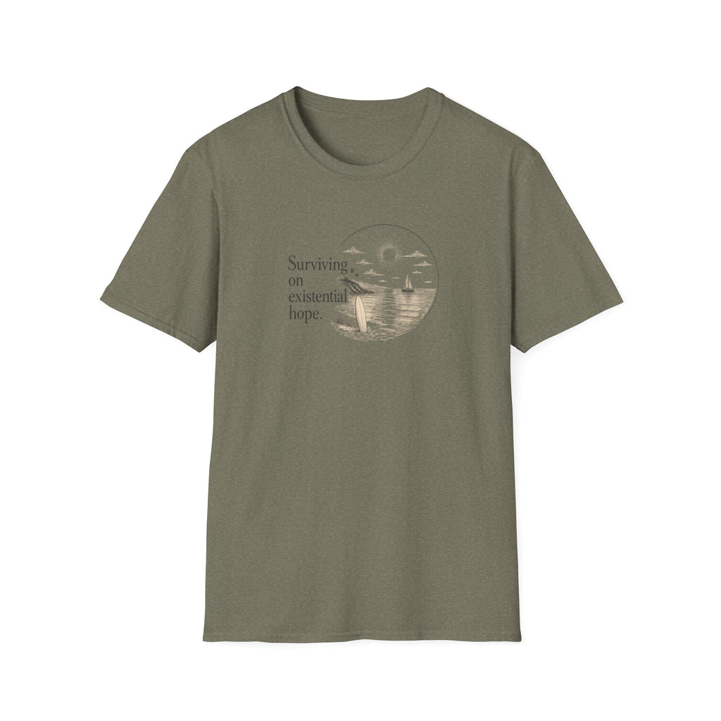 Surviving on Existential Hope Retro Surf T-Shirt