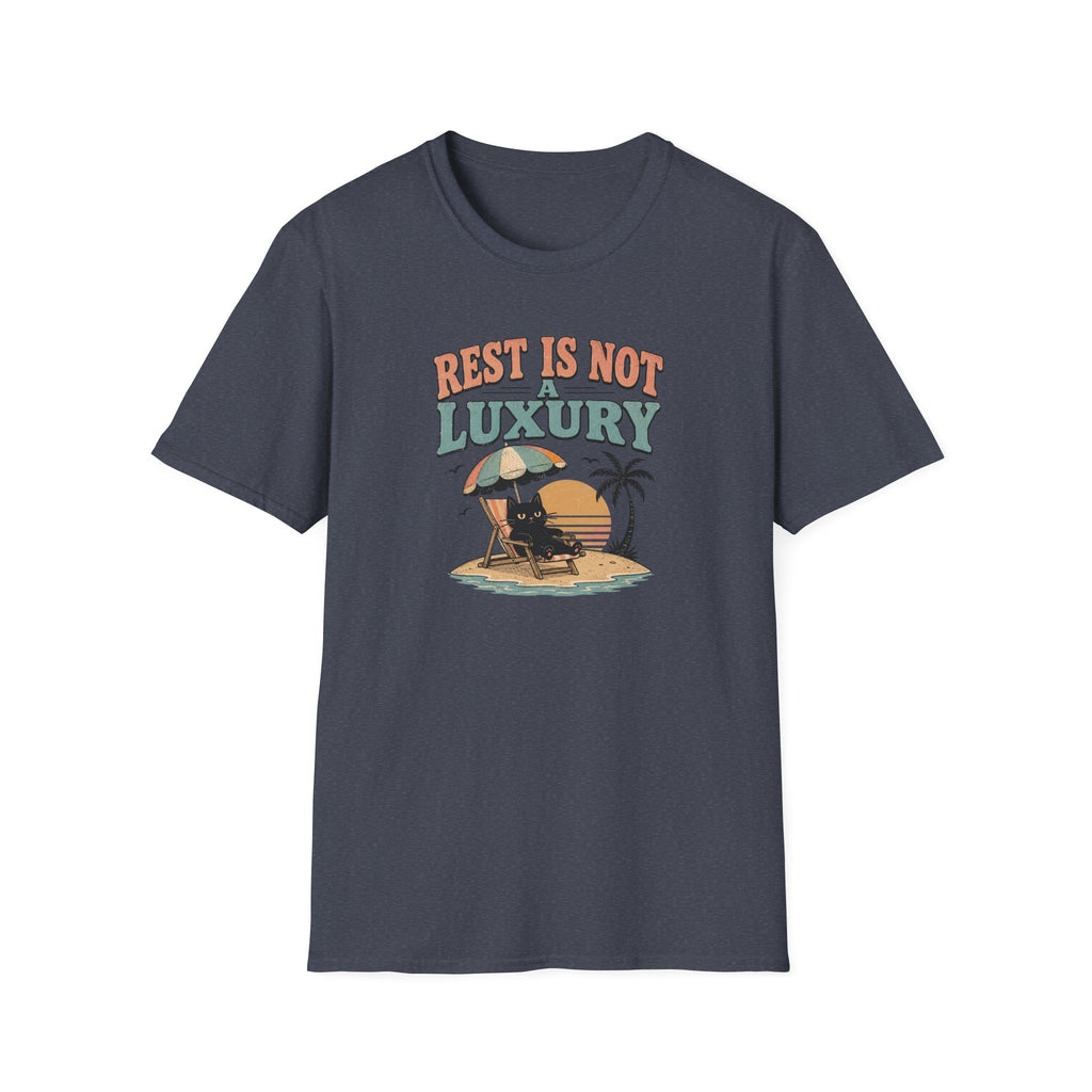 Rest is not a luxury beach cat T-Shirt