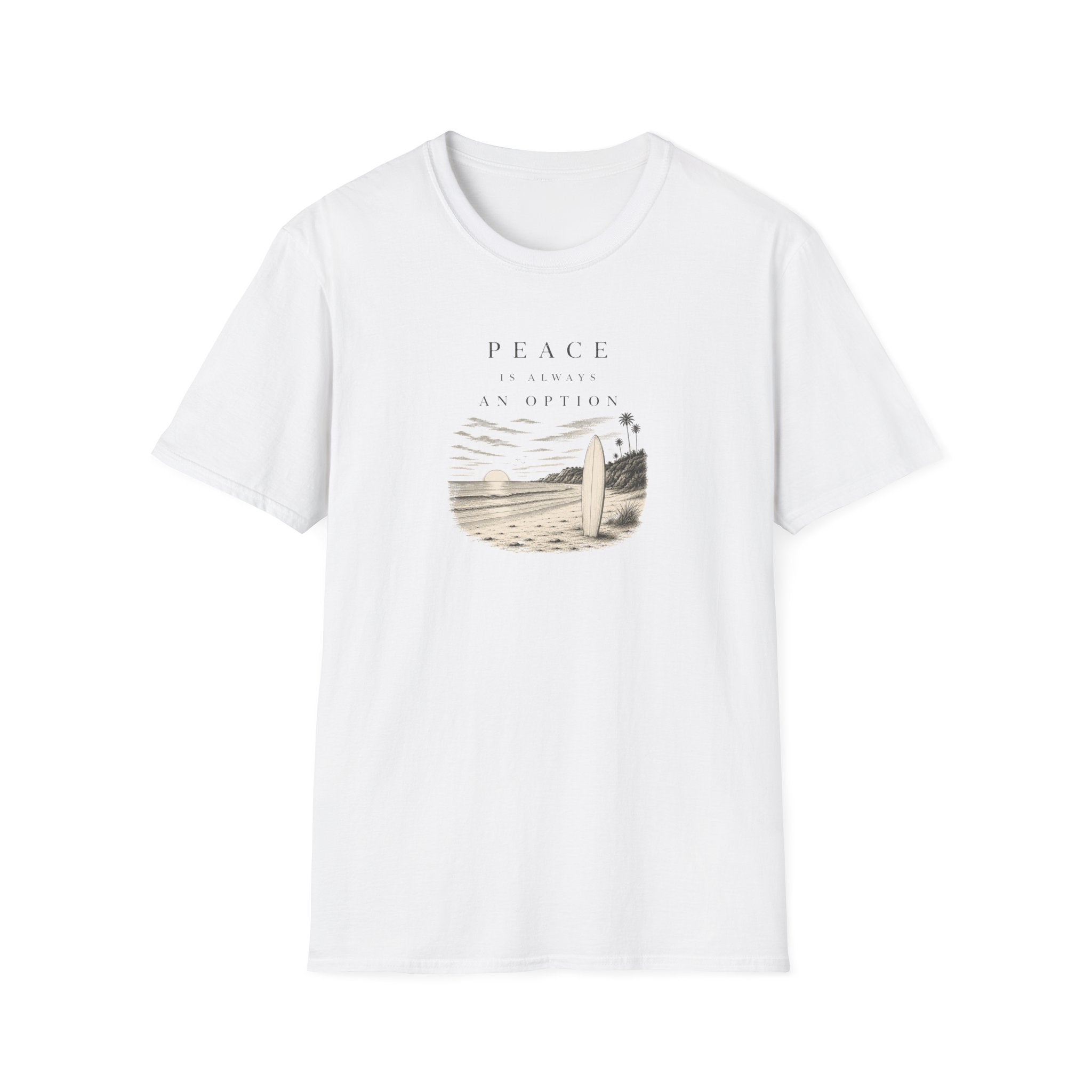 Peace is Always an Option Retro Surf T-Shirt