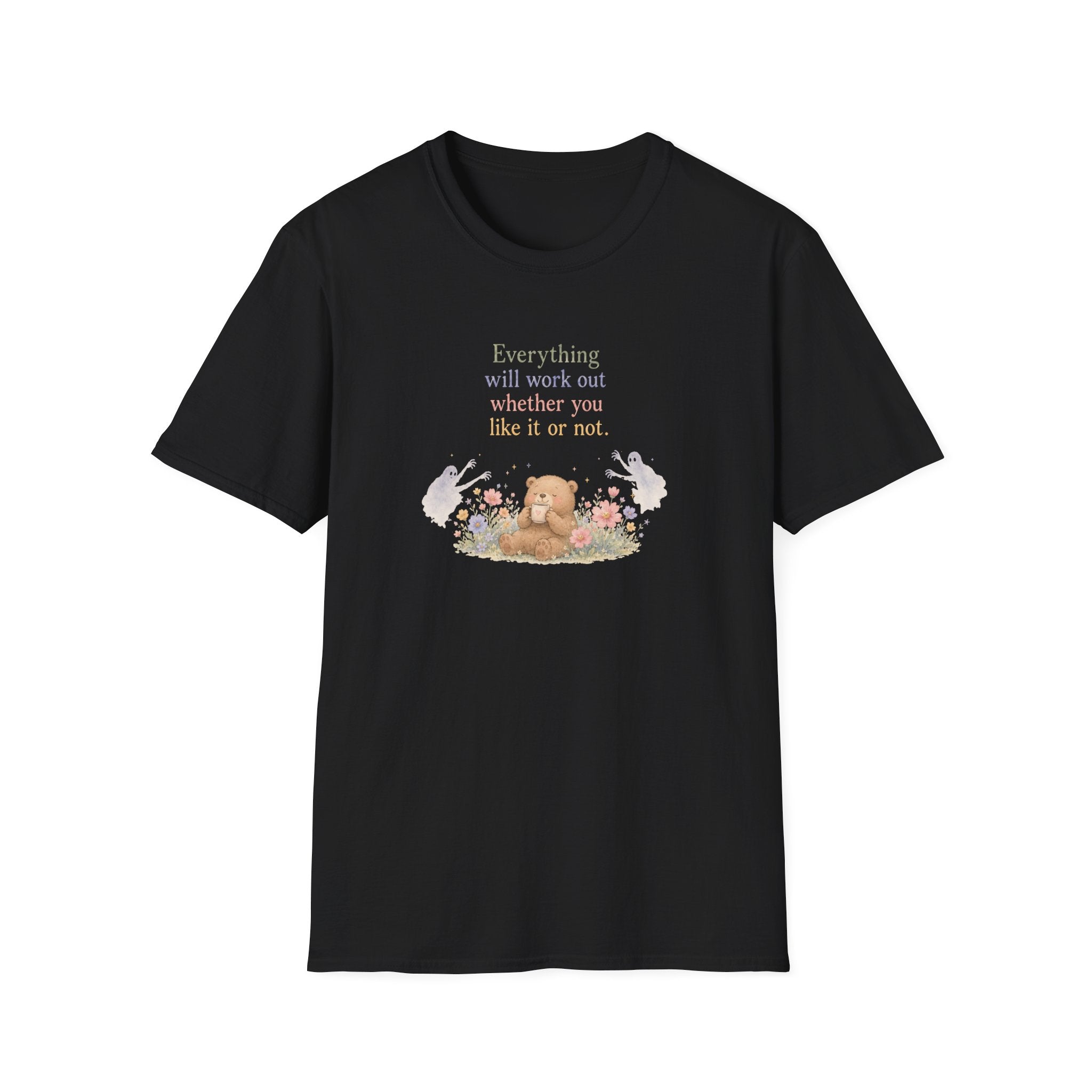 Everything will be ok whether you like it or not coffee themed T-Shirt